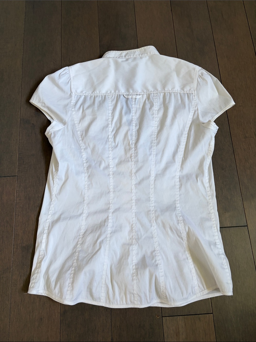 Armani Exchange White Short-Sleeve Button-Down Shirt - Picture 9 of 9